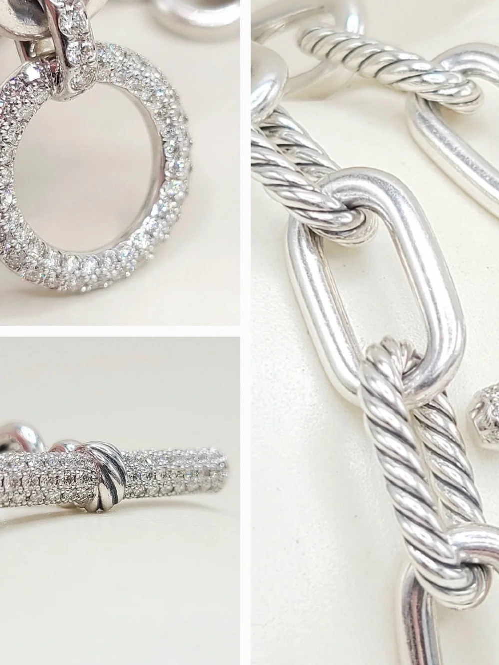 David Yurman Madison Toggle Chain Necklace With Diamonds , 11mm - Picture 2 of 10